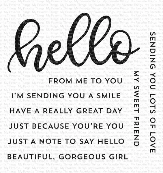 Hovedbilde MFT Well, Hello stamp set