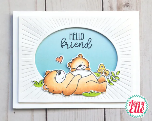 Hovedbilde Avery Elle Beary Good Friends Clear Stamps