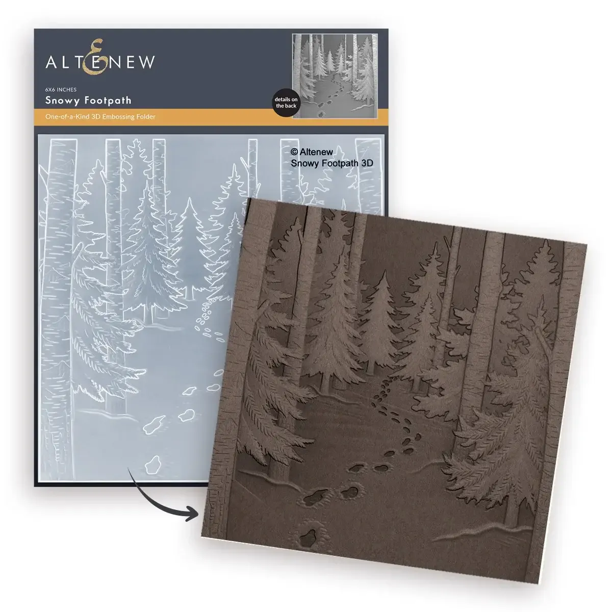 Snowy Footpath 3D Embossing Folder