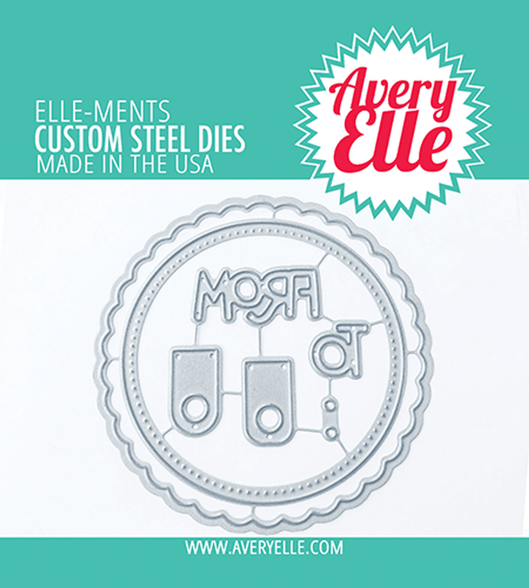 Avery Elle Merry Circle Tags Stamp and Die Set