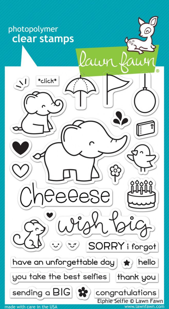 Lawn Fawn Elphie Selfie Stamp Set