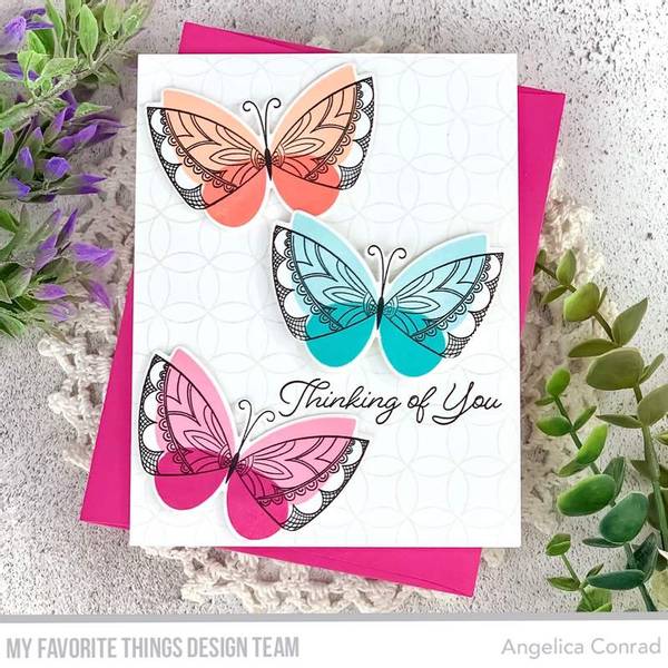 Hovedbilde MFT Brilliant Butterflies stamp and die set