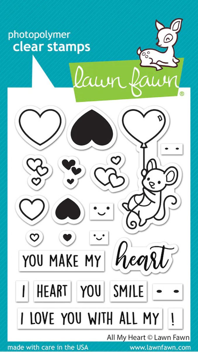 Lawn Fawn All My Heart Stamp Set
