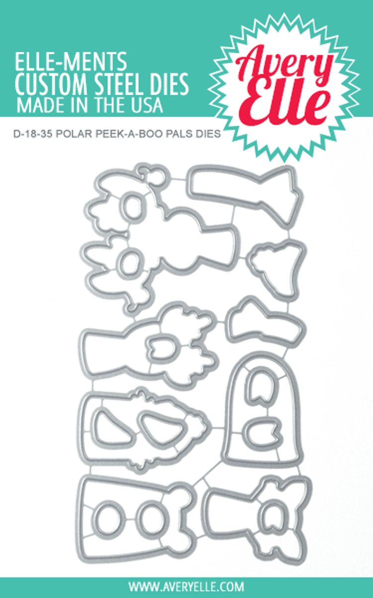 Avery Elle Polar Peek-A-Boo Pals Die
