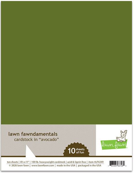 Hovedbilde Lawn Fawn Cardstock - Avocado
