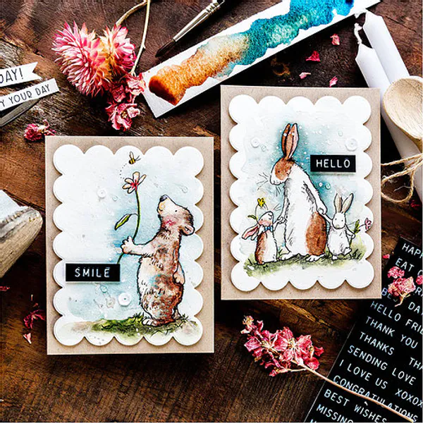 Hovedbilde 3C/ Anita Jeram Happy Day! stamp and die set