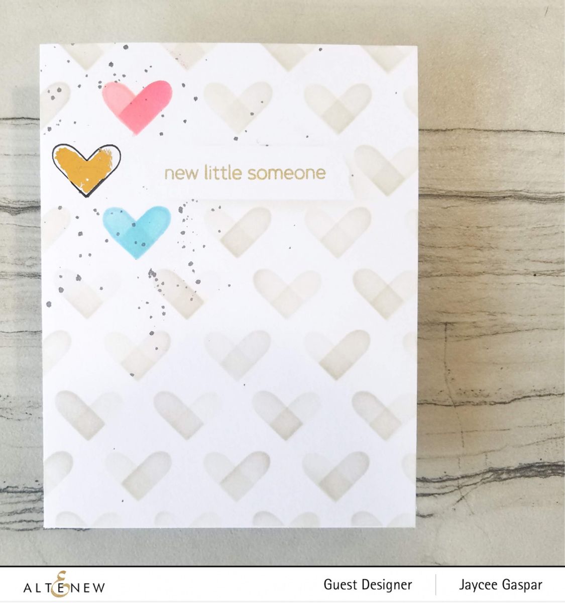 Altenew Color Block Hearts Stencil