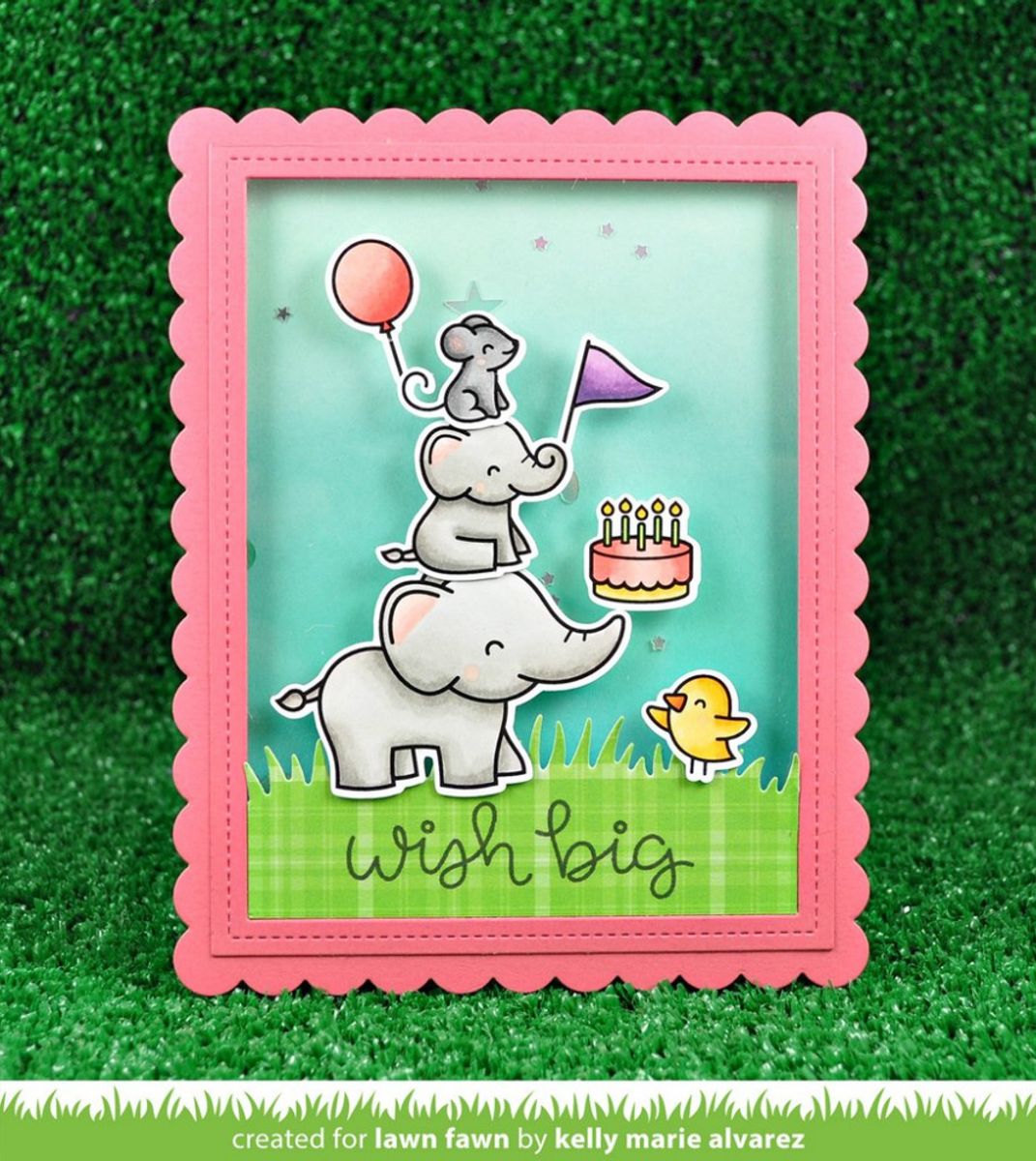 Lawn Fawn Large Stitched Rectangle Stackables Die
