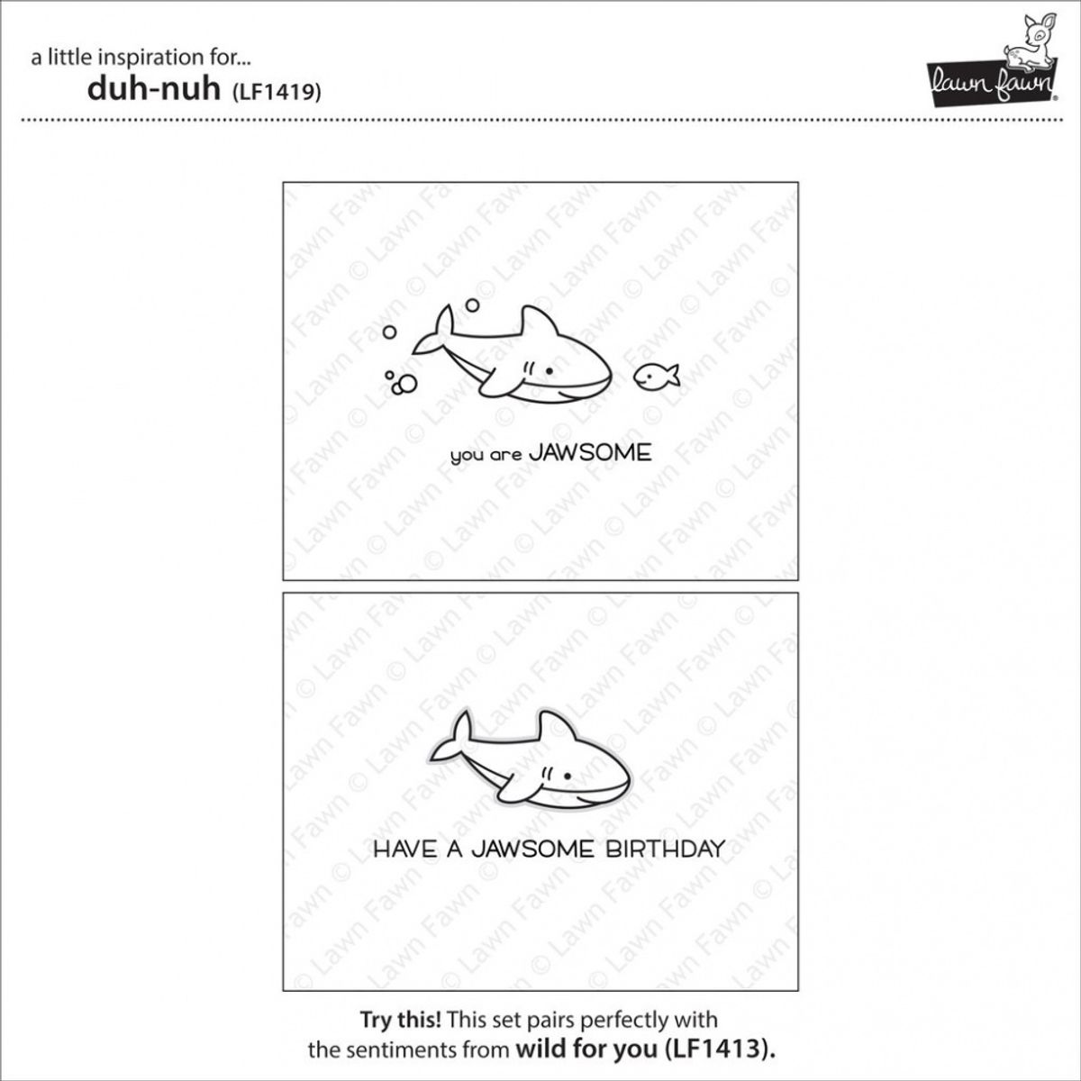 Lawn Fawn Duh-Nuh Stamp Set