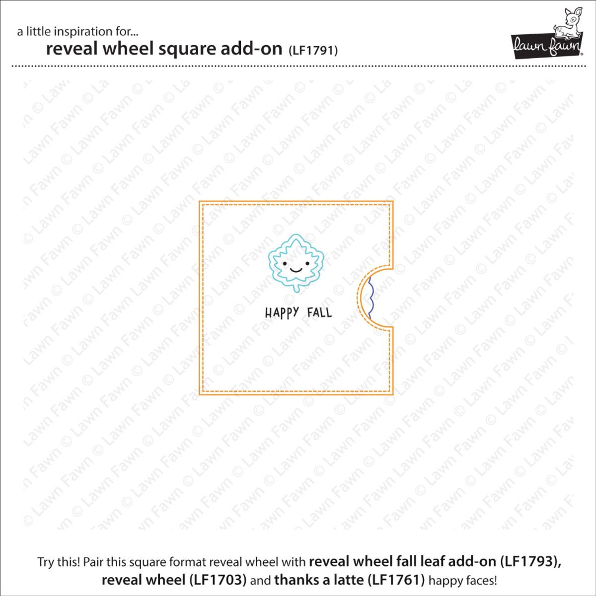 Lawn Fawn Reveal Wheel Square Add-On dies