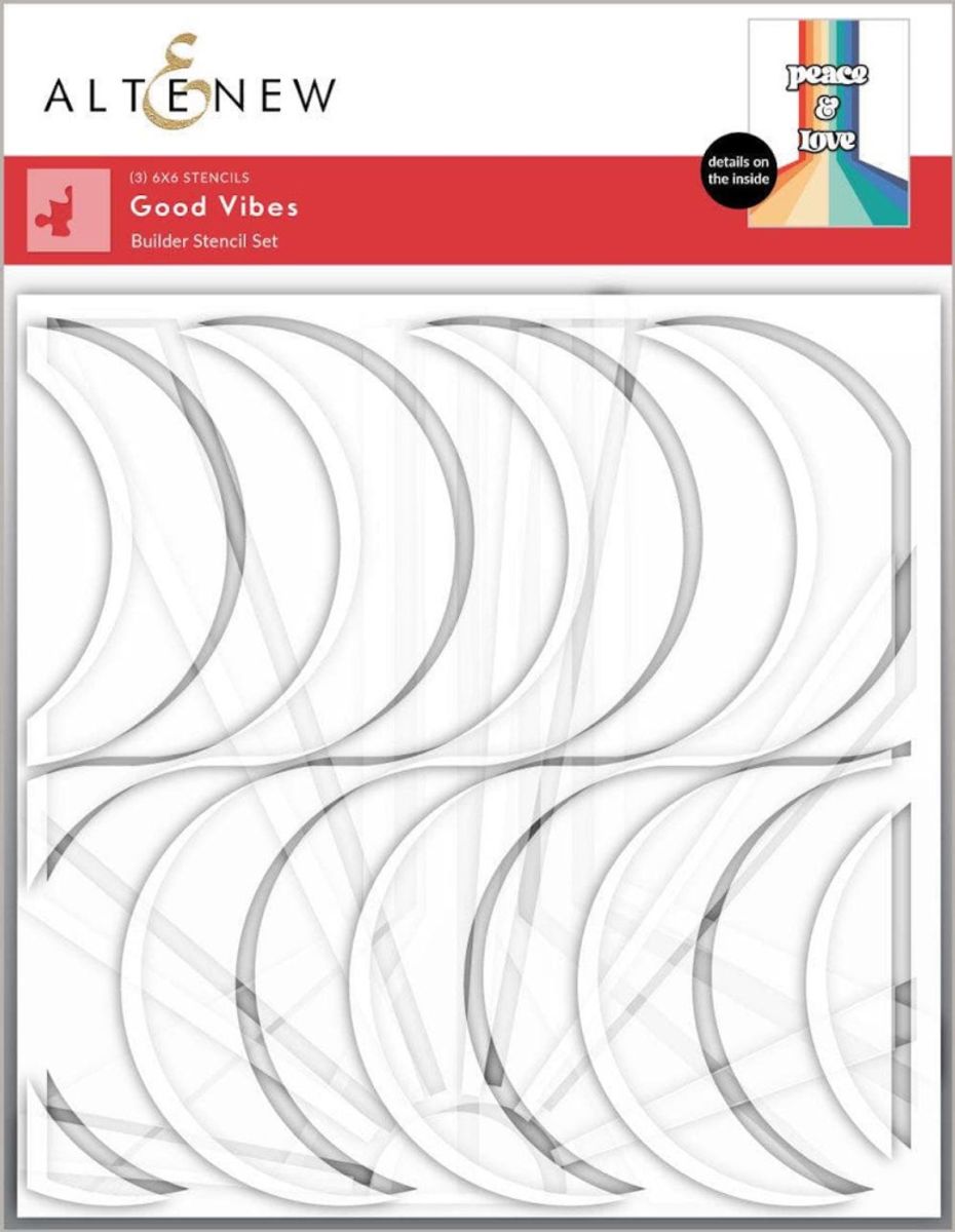 Altenew Good Vibes Stencil Set