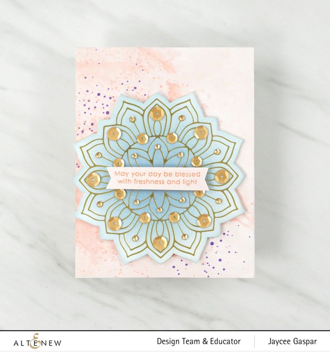 Altenew Sunburst Doily Hot Foil Plate & Die Set