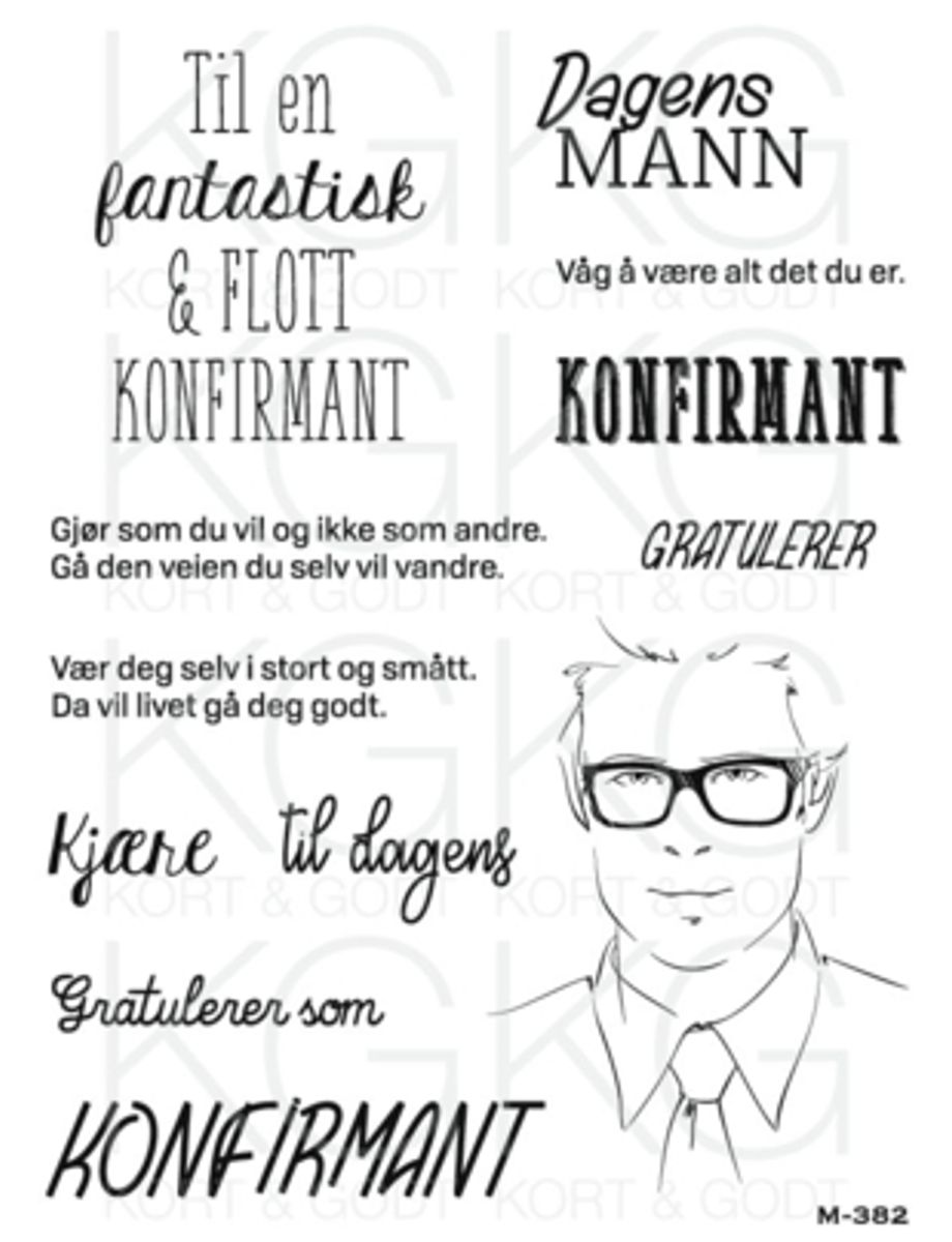 Kort og Godt Stempel M-382
