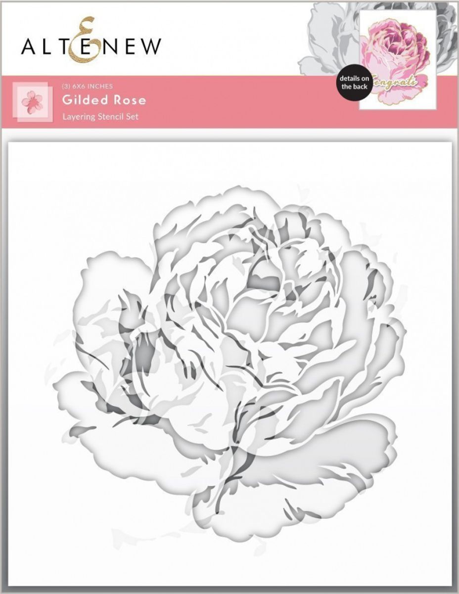 Altenew Gilded Rose Layering Stencil Set