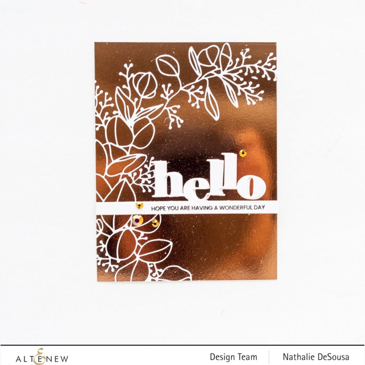 Altenew Eucalyptus Wreath Hot Foil Plate & Stencil Bundle