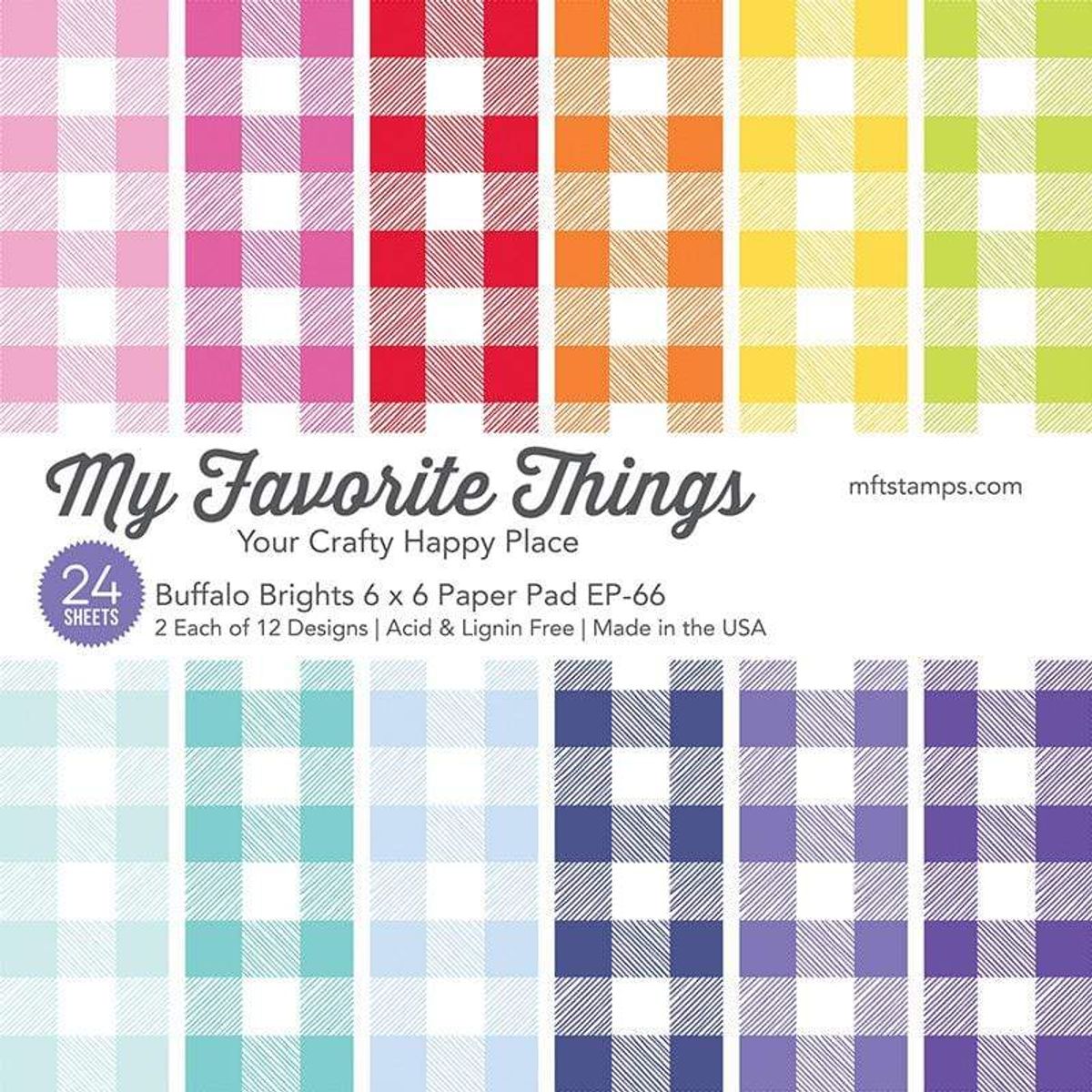 My Favorite Things Buffalo Brights Paper Pad