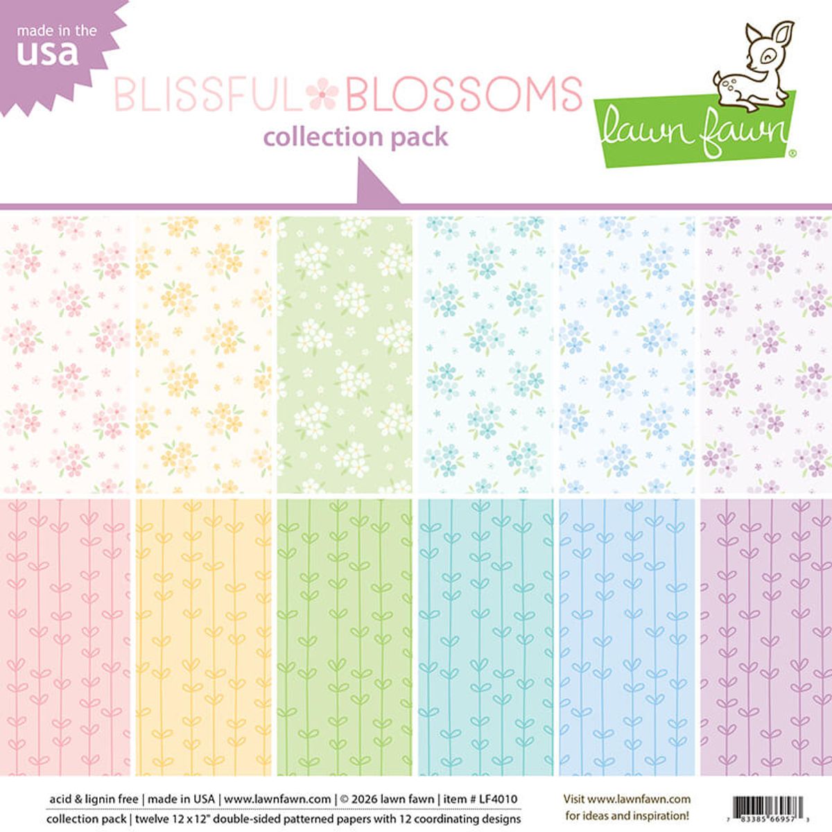 Lawn Fawn Blissful Blossoms Collection Pack