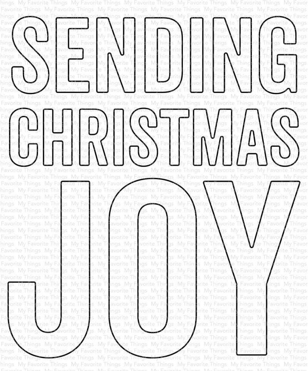 MFT Sending Christmas Joy die