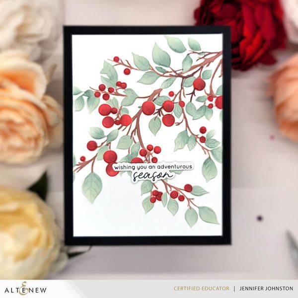 Hovedbilde Altenew Lush Berry Branch 3D Embossing Folder ...