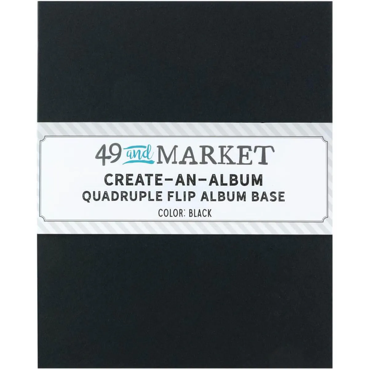 49 and Market Quadruple Flip Album Base - Black