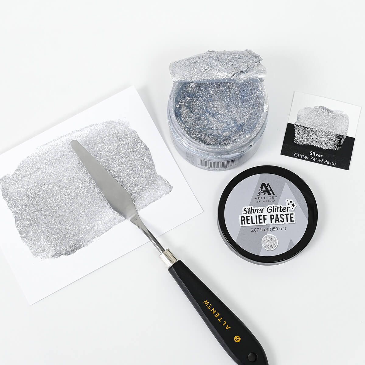 Glitter Relief Paste - Silver