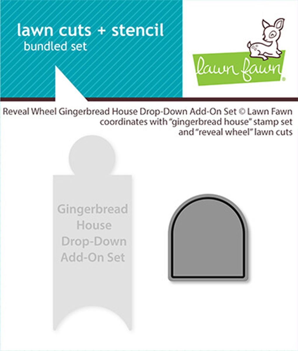 Reveal Wheel Templates: Gingerbread House Drop-Down