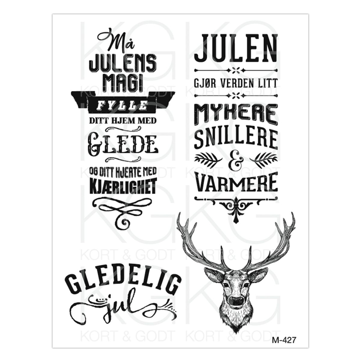 Kort og Godt stempel M-427