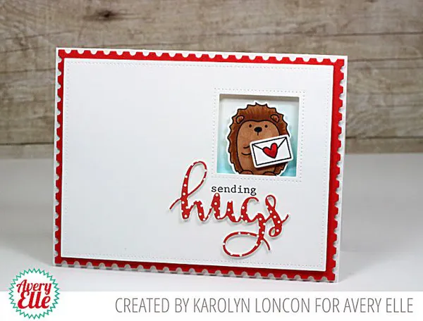Hovedbilde Avery Elle Simply Said Hugs Clear Stamps