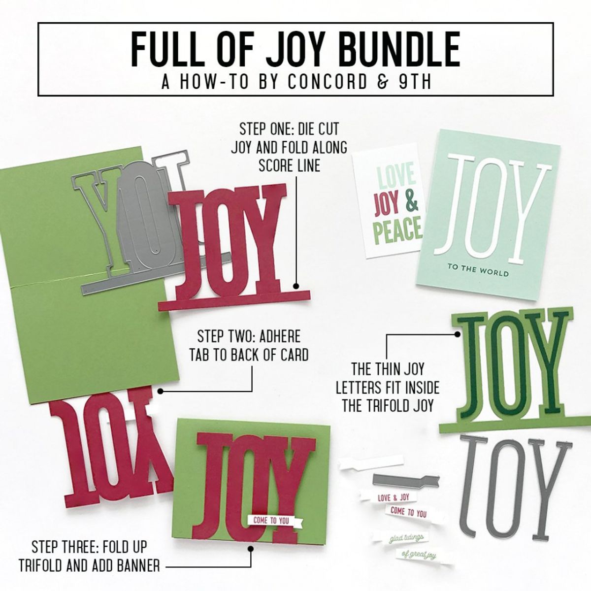 Concord & 9th Full of Joy Trifold Dies