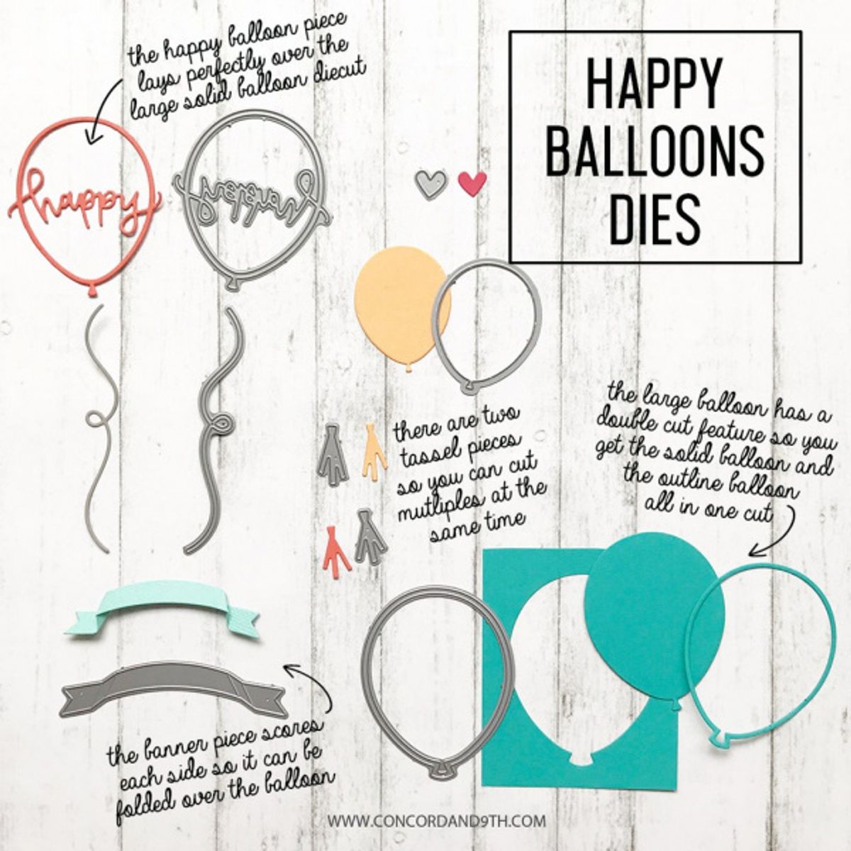Concord & 9th Happy Balloons Dies
