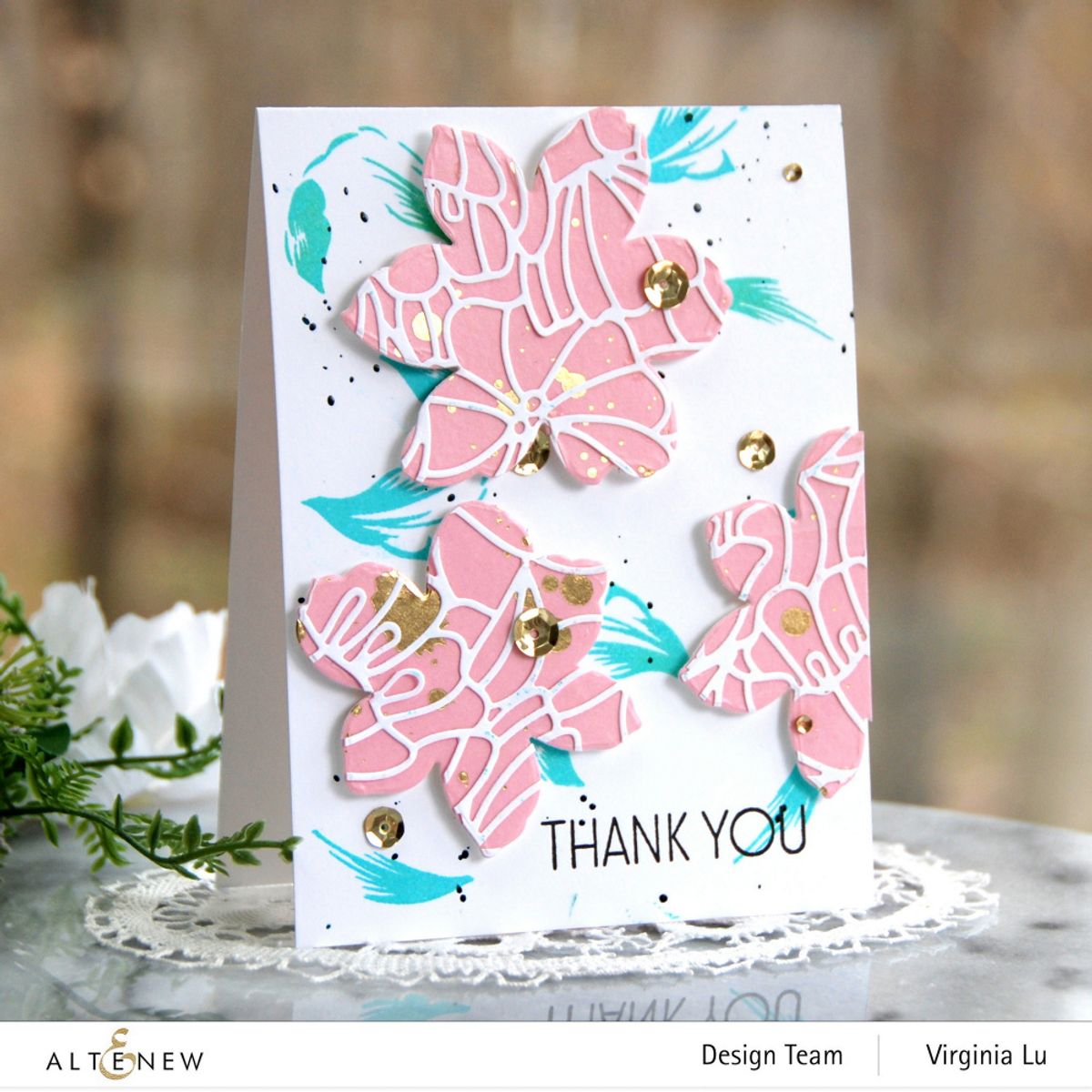 Altenew Gold Splatter Blush Washi Tape