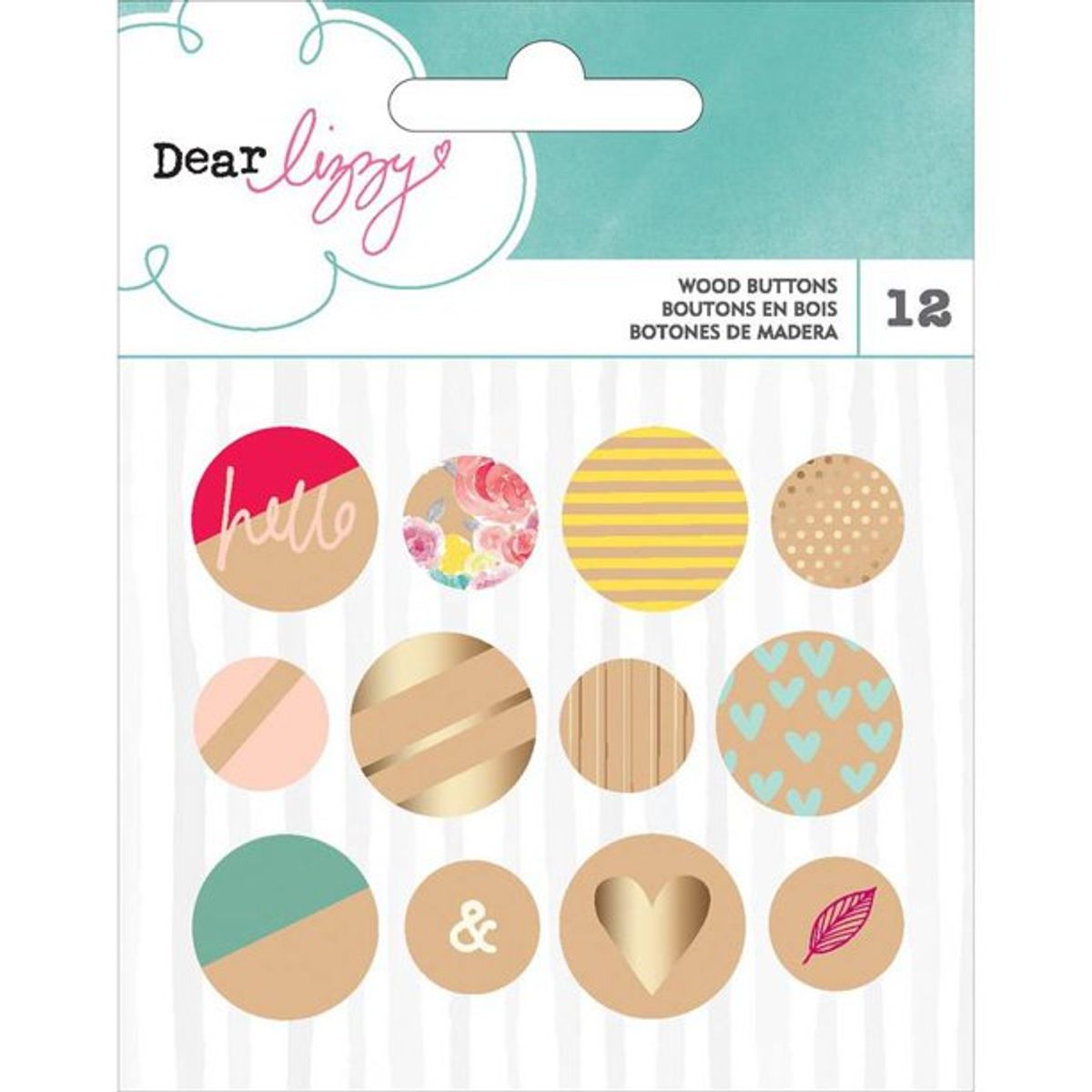 American Crafts/ Dear Lizzy Wood Buttons