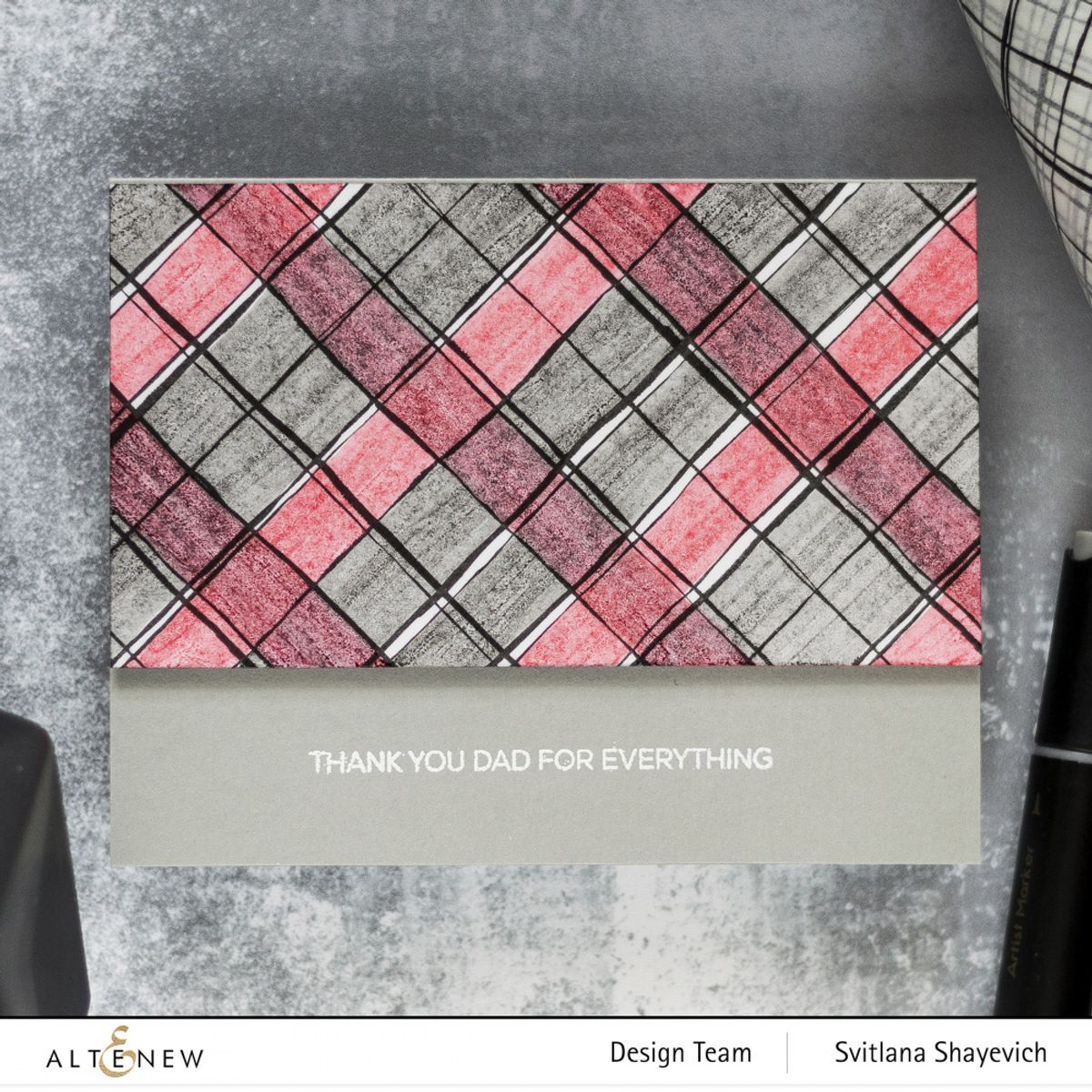 Altenew Brushed Grid Washi Tape