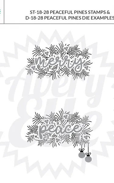 Hovedbilde Avery Elle Peaceful Pines Stamp Set