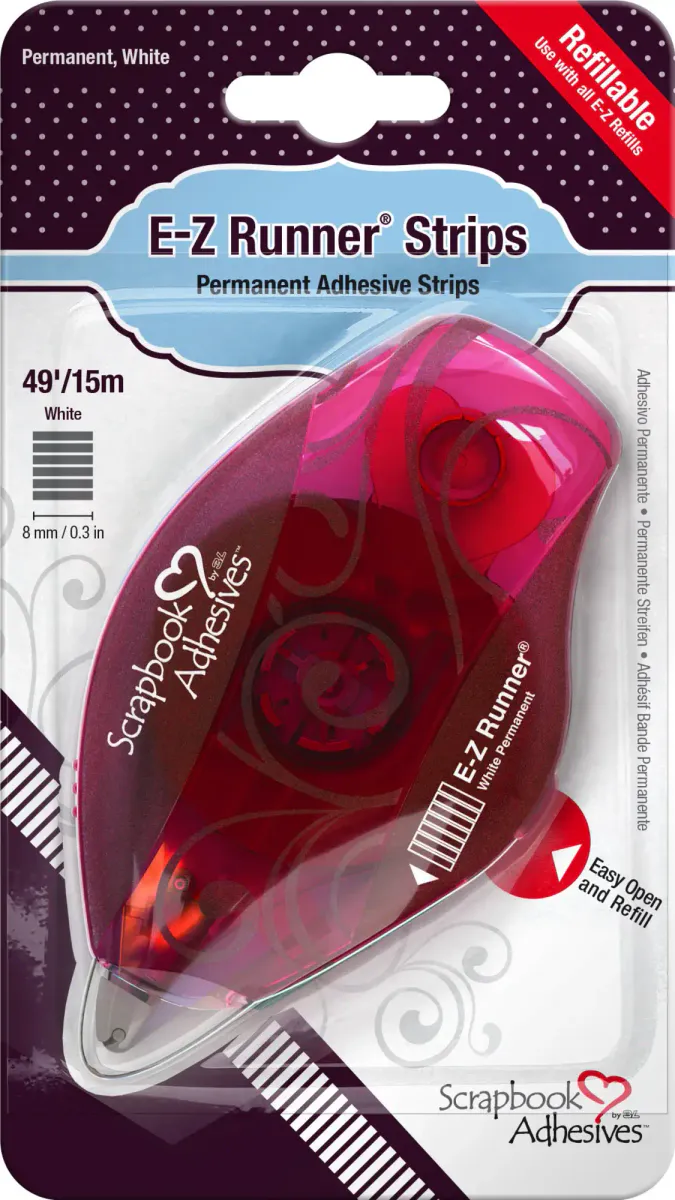 E-Z Runner Permanent Strips Refillable Dispenser