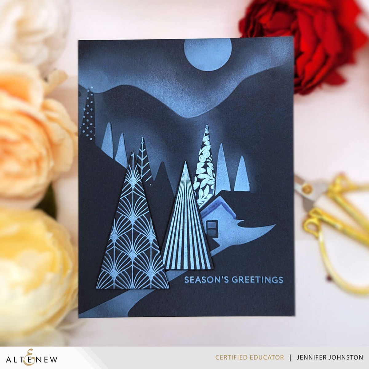 Altenew Festive Triangles Press Plates