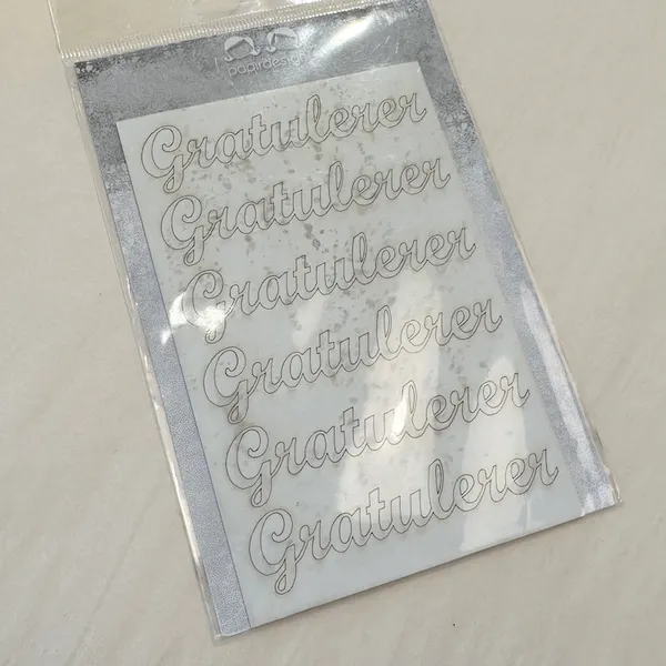 Hovedbilde Papirdesign chipboard - Gratulerer
