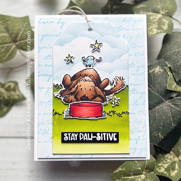 Hovedbilde 3C/ Anita Jeram - Stay Pawsitive stamp and die ...