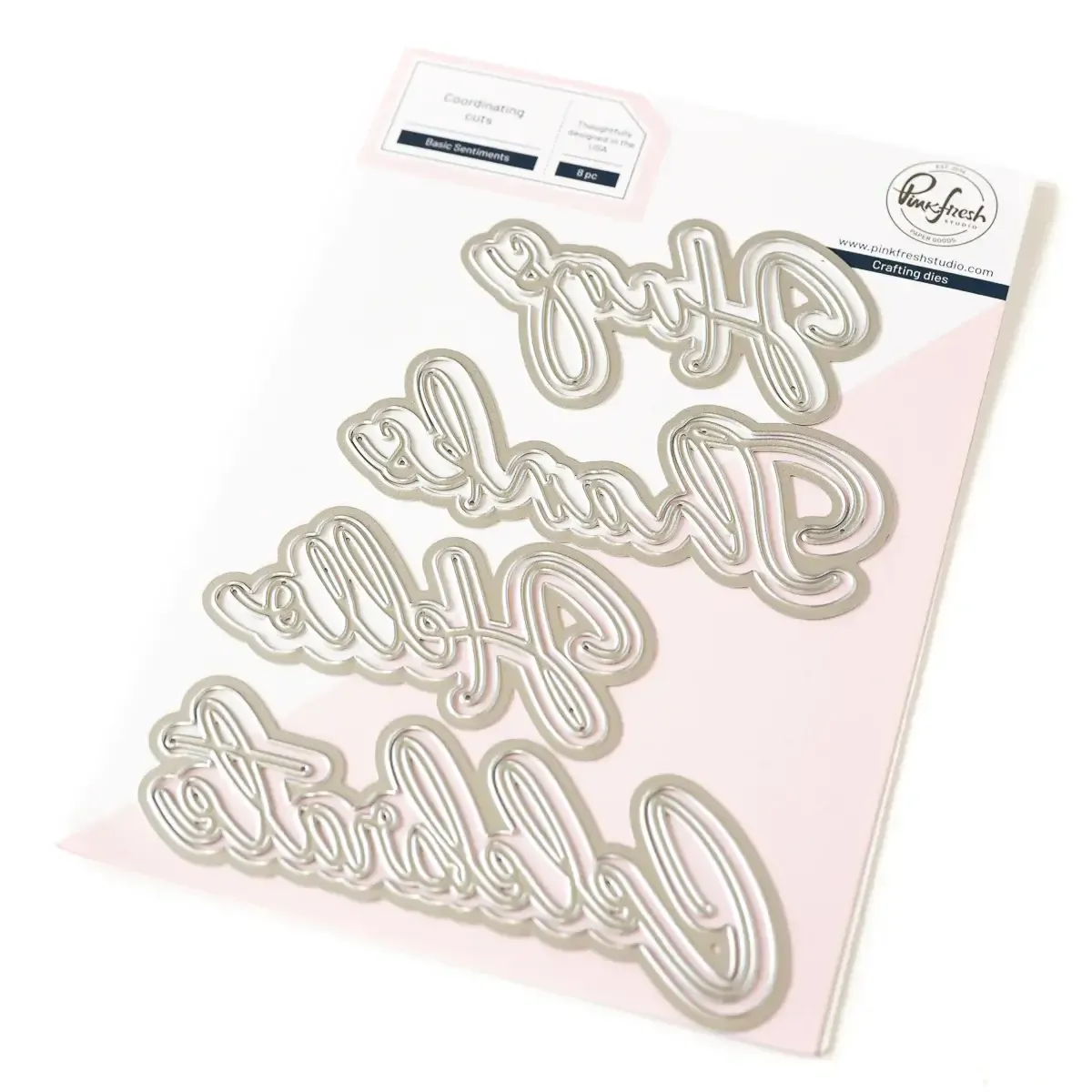 Pinkfresh Studio Basic Sentiments stamp set