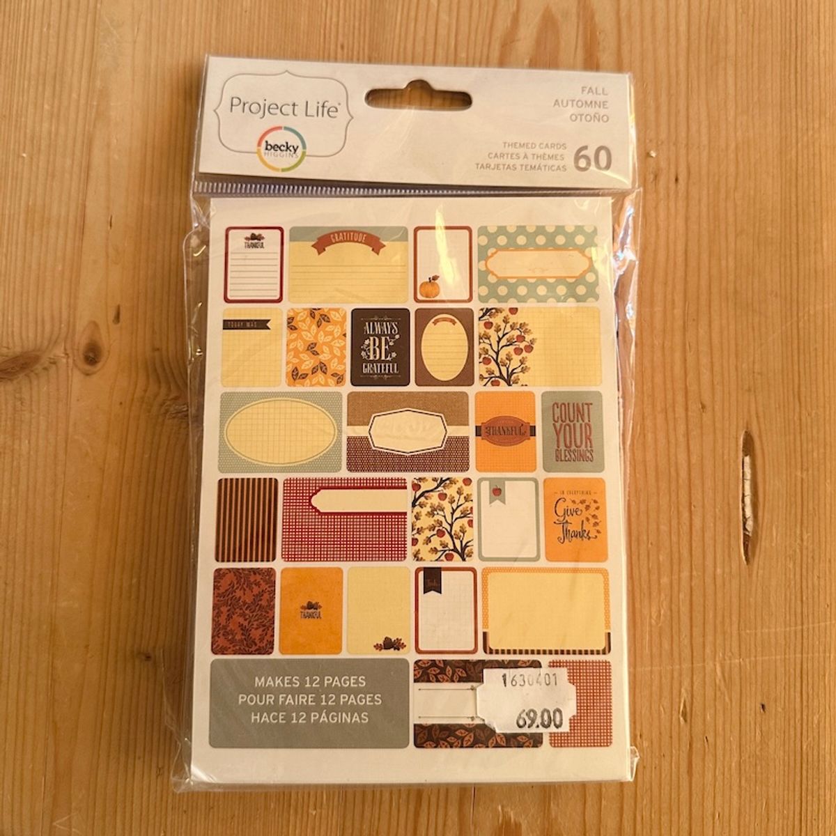 Project Life Themed Cards - Fall
