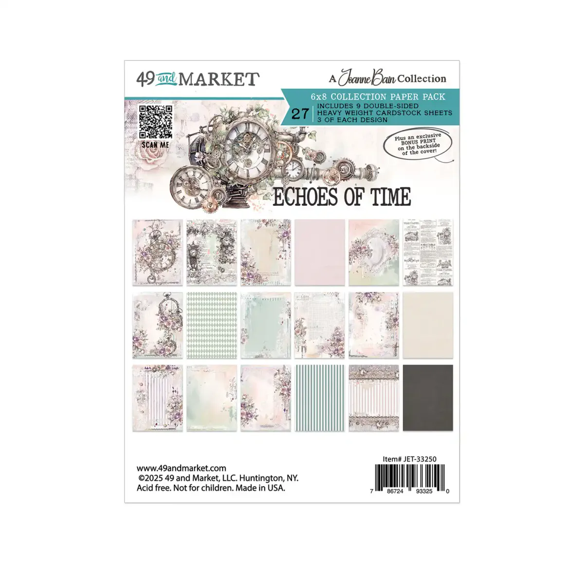 49 and Market Echoes of Time 12x12 Solids