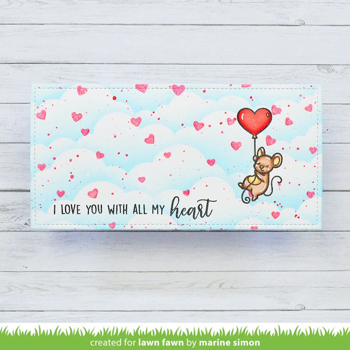 Lawn Fawn All My Heart Stamp Set