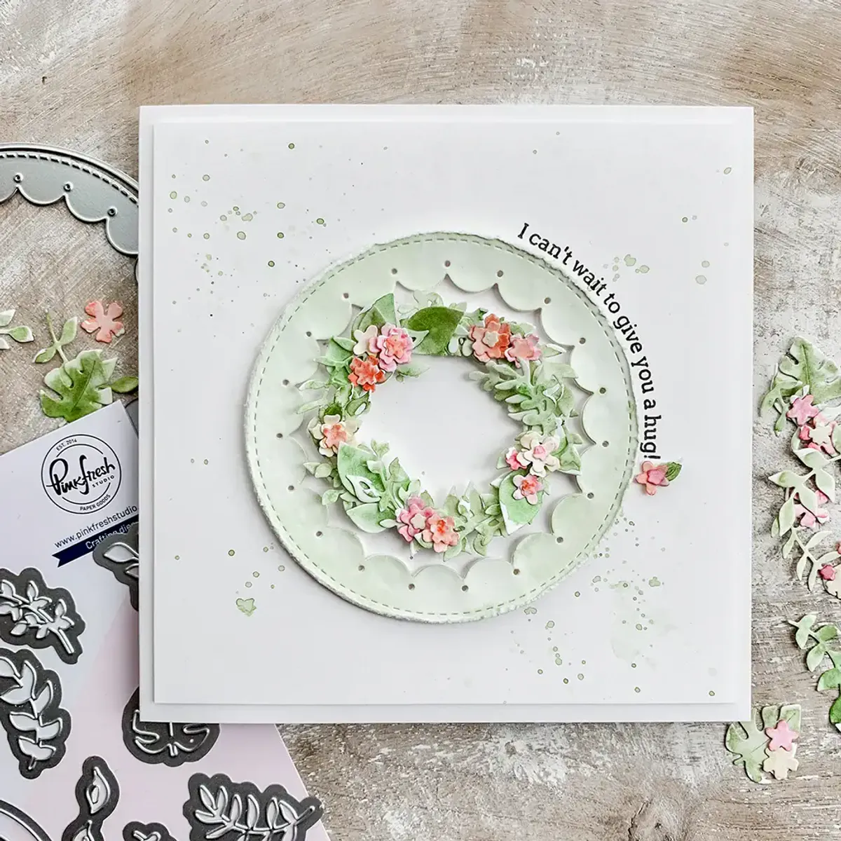 Pinkfresh Studio Garden Wreath die set