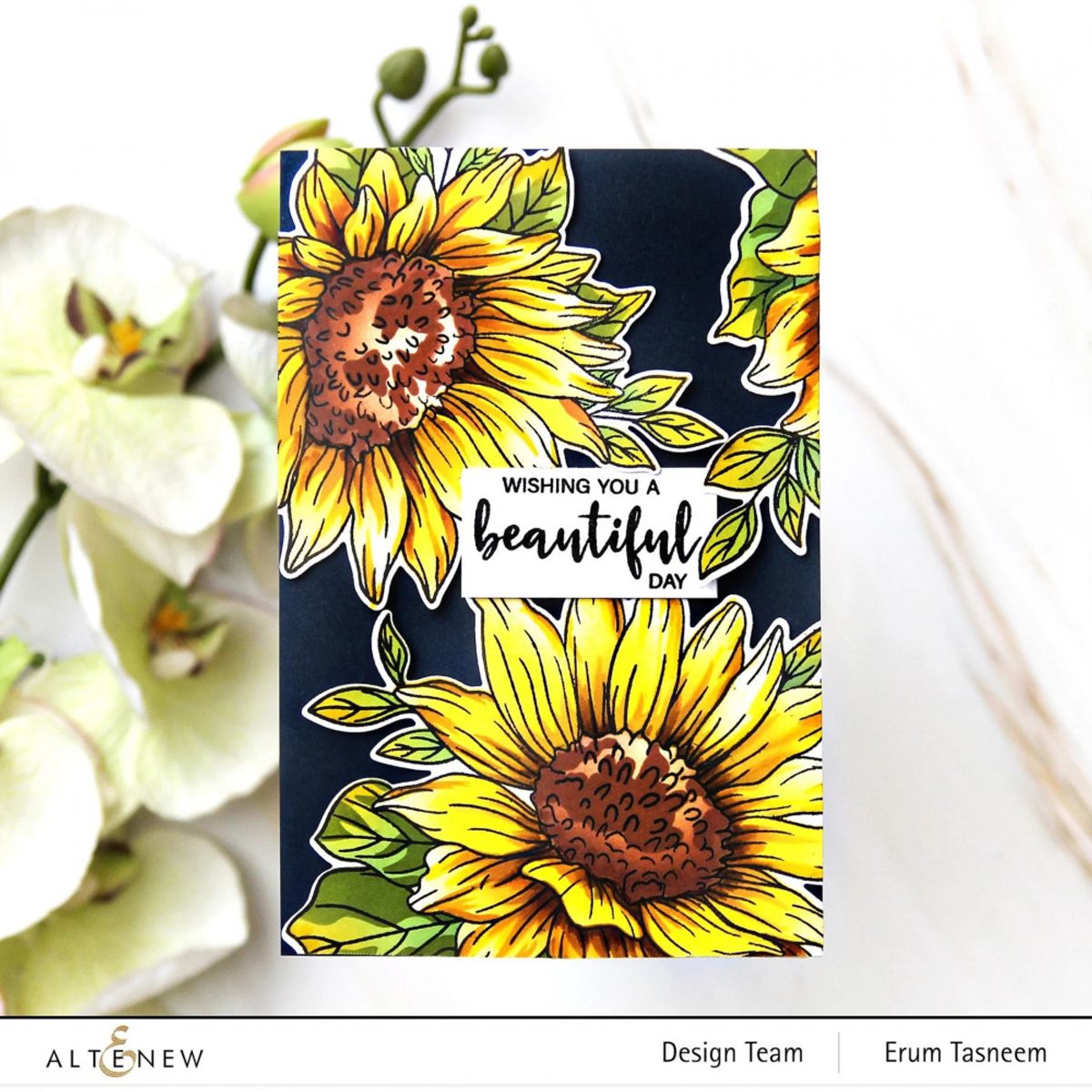 Altenew Dancing Sunflowers Stencil Set