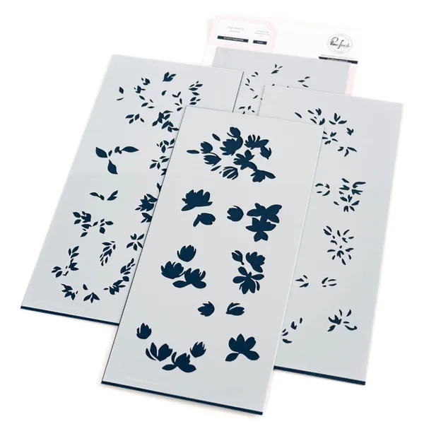 Hovedbilde Pinkfresh Studio Artistic Magnolias stencils 