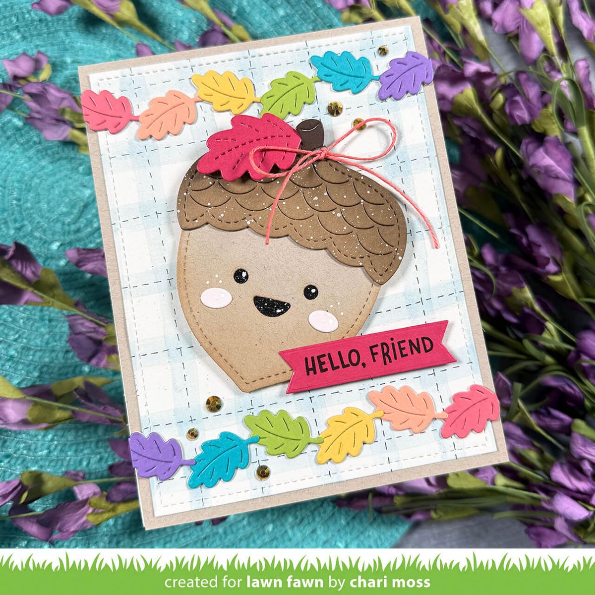 Outside In Stitched Acorn Dies