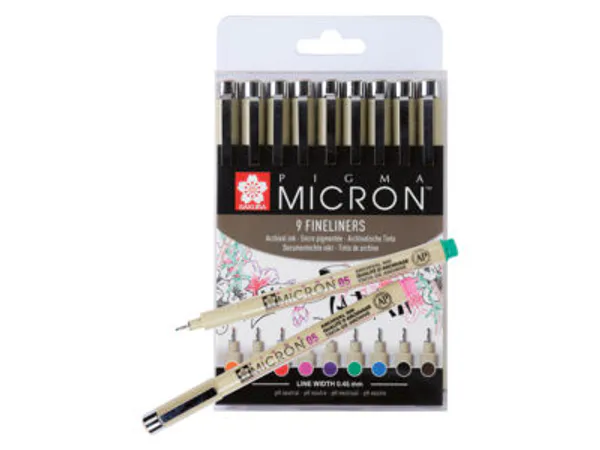 Hovedbilde Sakura Pigma Micron 05 sett 9