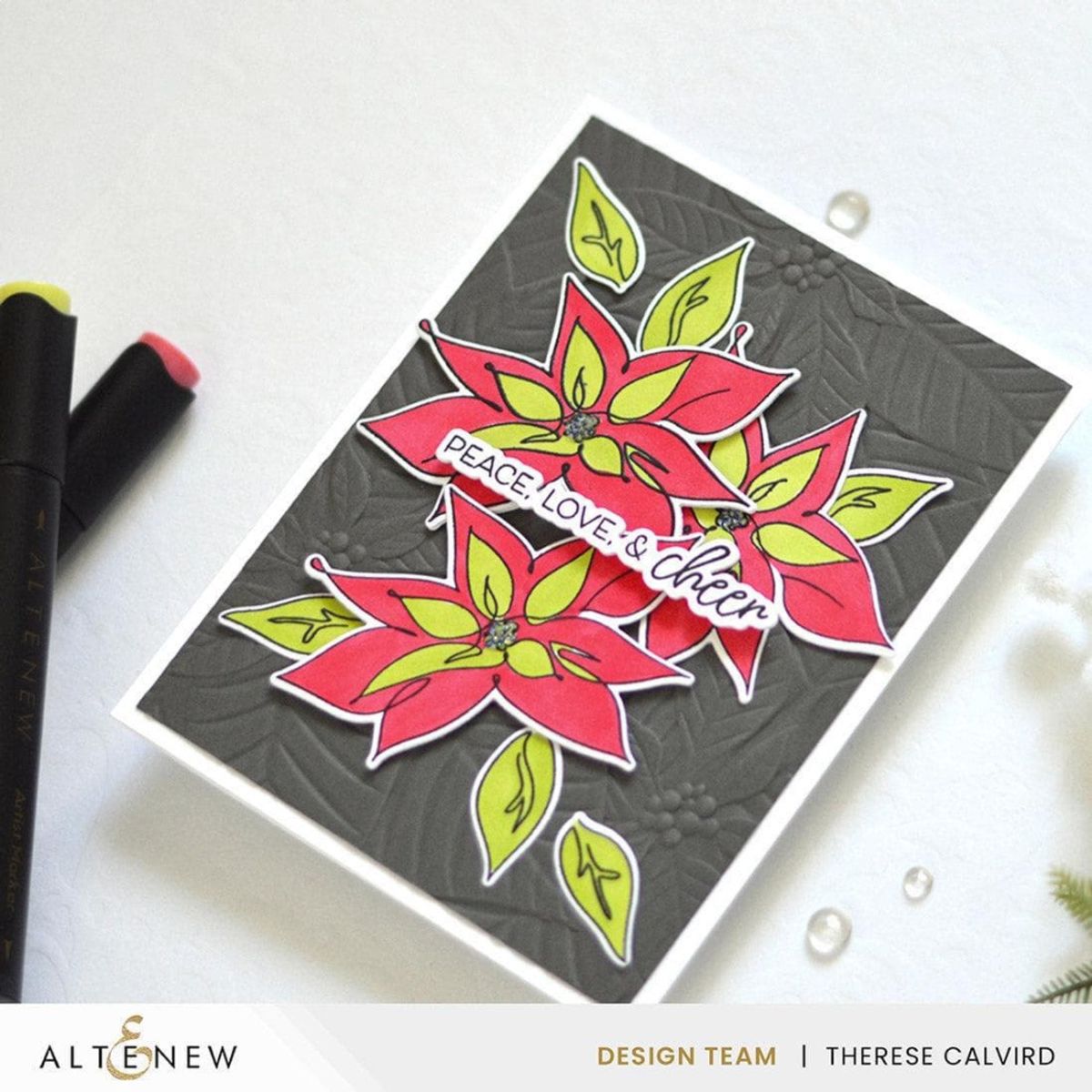Altenew Linear Life Poinsettias Bundle