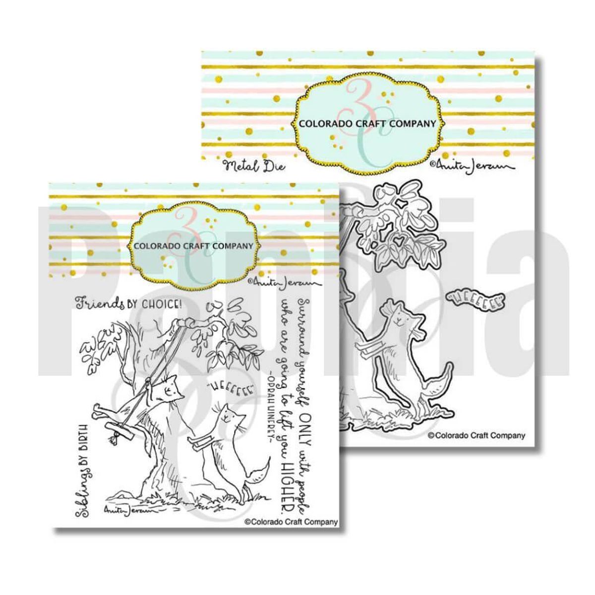 3C/ Anita Jeram - Lift You Higher stamp and die set