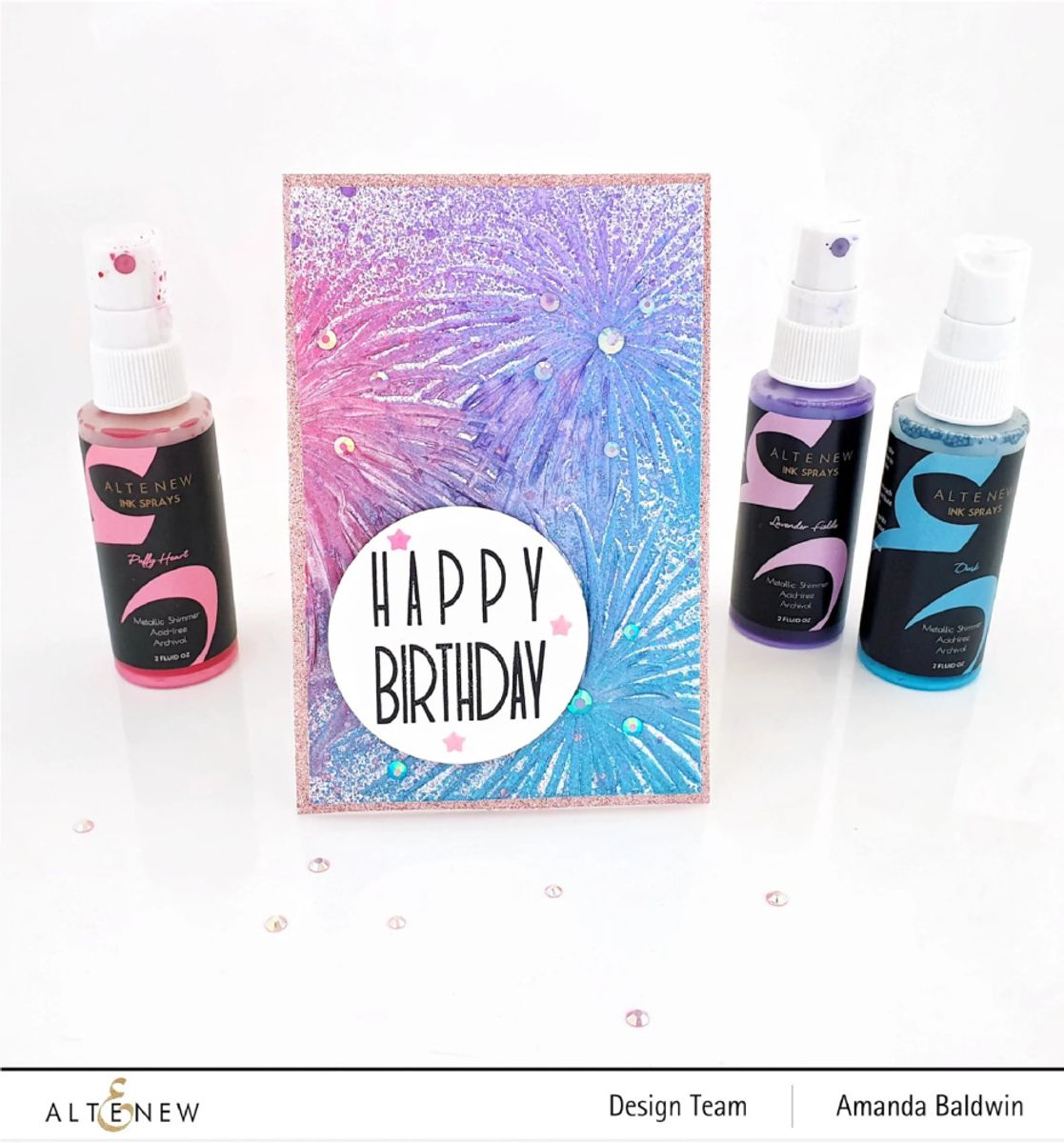 Altenew Firework Trio 3D Embossing Folder